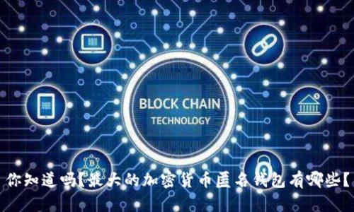 你知道吗？最大的加密货币匿名钱包有哪些？